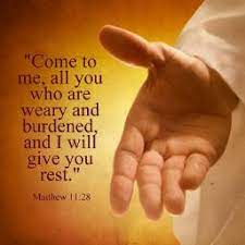 come to me and I will give you rest